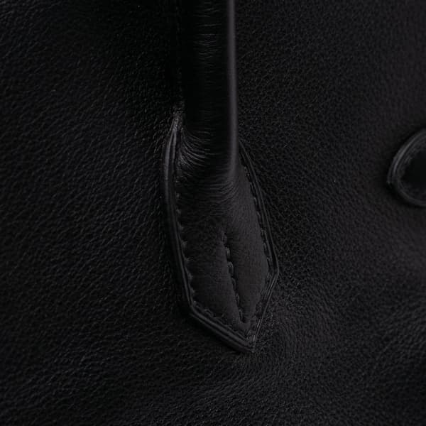 Pre-owned Hermès Swift Birkin Retourne 35 Black