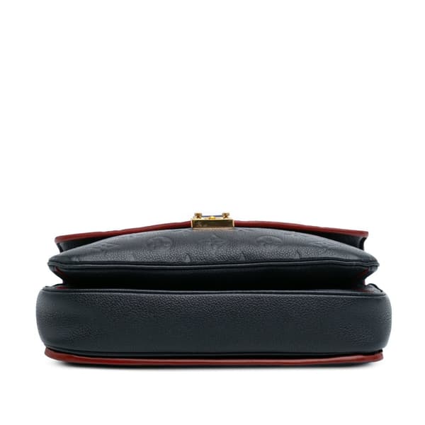 Pre-owned Louis Vuitton Monogram Empreinte Pochette Metis Blue