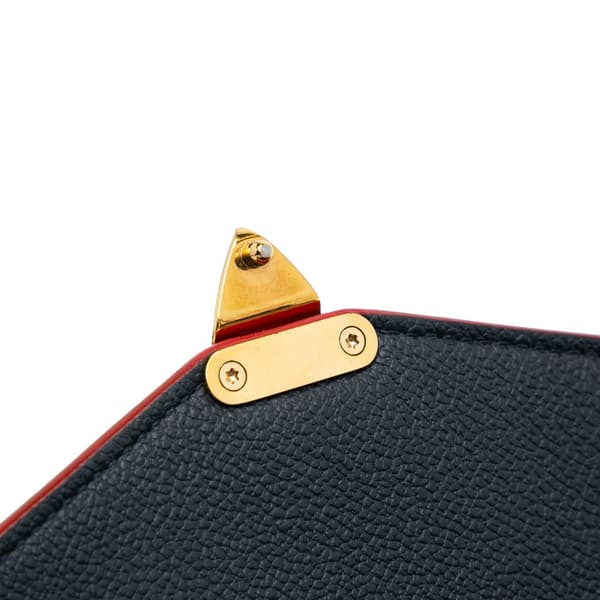 Pre-owned Louis Vuitton Monogram Empreinte Pochette Metis Blue
