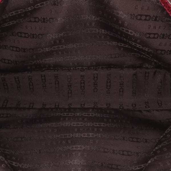 Pre-owned Celine Macadam Canvas Boogie Handbag Red