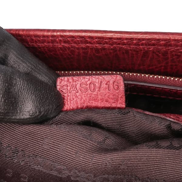Pre-owned Celine Macadam Canvas Boogie Handbag Red