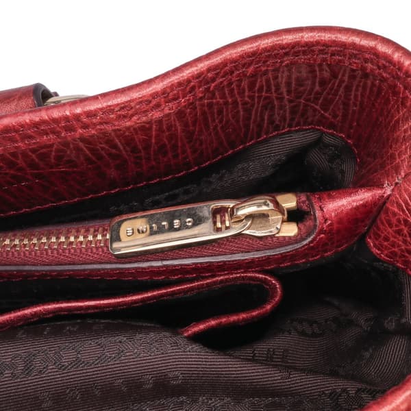 Pre-owned Celine Macadam Canvas Boogie Handbag Red