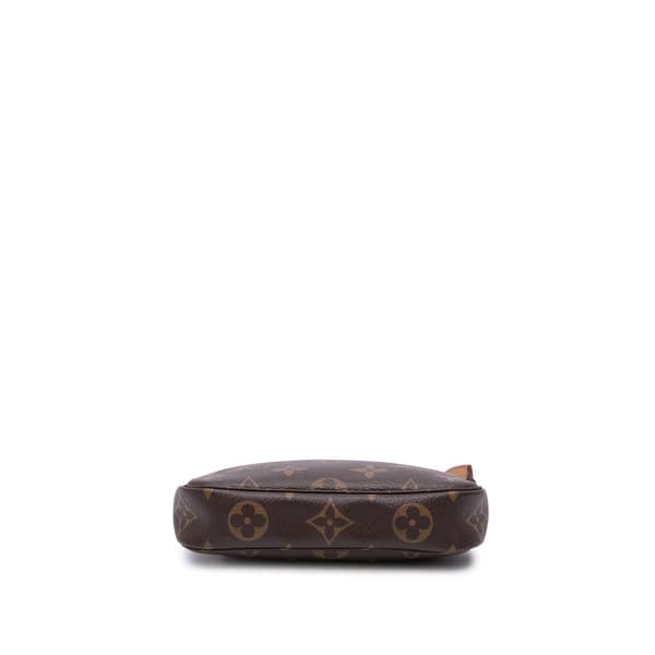 Pre-owned Louis Vuitton Monogram Mini Pochette Accessoires Brown
