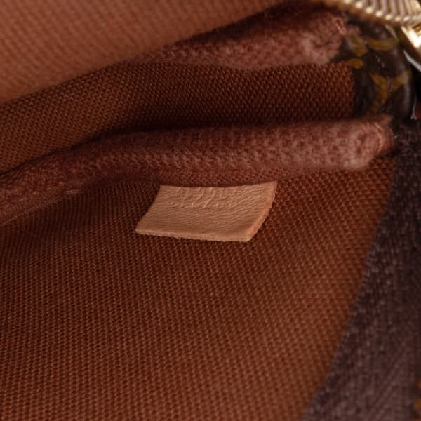Pre-owned Louis Vuitton Monogram Mini Pochette Accessoires Brown