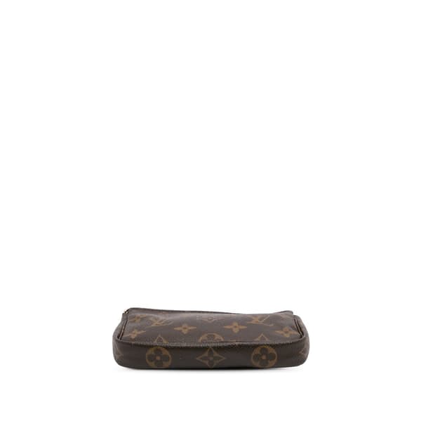 Pre-owned Louis Vuitton Monogram Mini Pochette Accessoires Brown