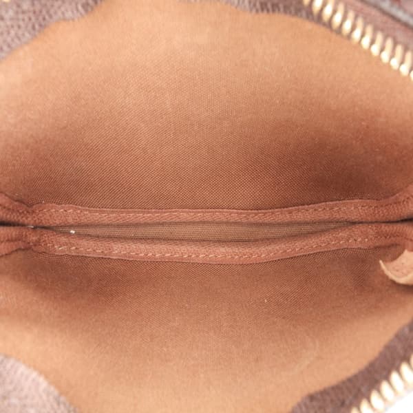 Pre-owned Louis Vuitton Monogram Mini Pochette Accessoires Brown