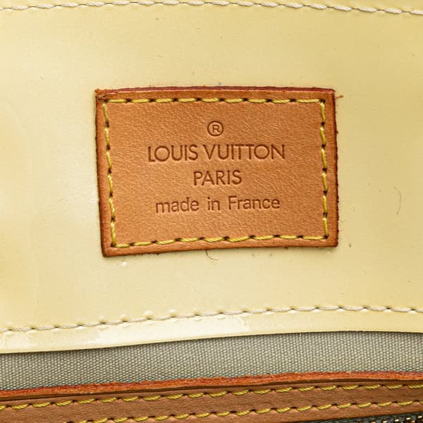 Pre-owned Louis Vuitton Monogram Vernis Reade PM Yellow