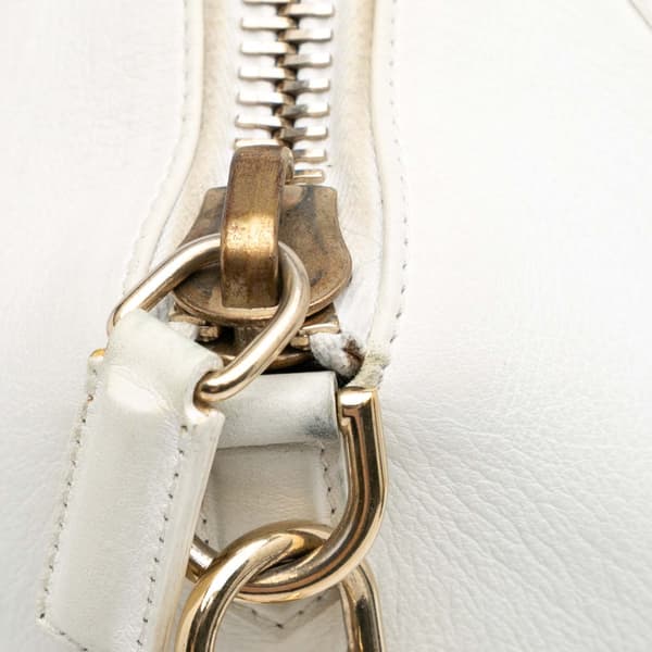 Pre-owned Givenchy Large Leather Antigona Satchel White
