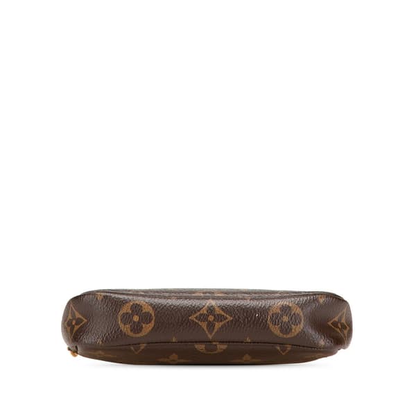 Pre-owned Louis Vuitton Monogram Mini Pochette Accessoires Brown