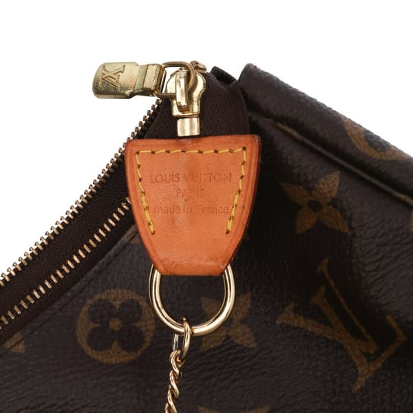 Pre-owned Louis Vuitton Monogram Mini Pochette Accessoires Brown