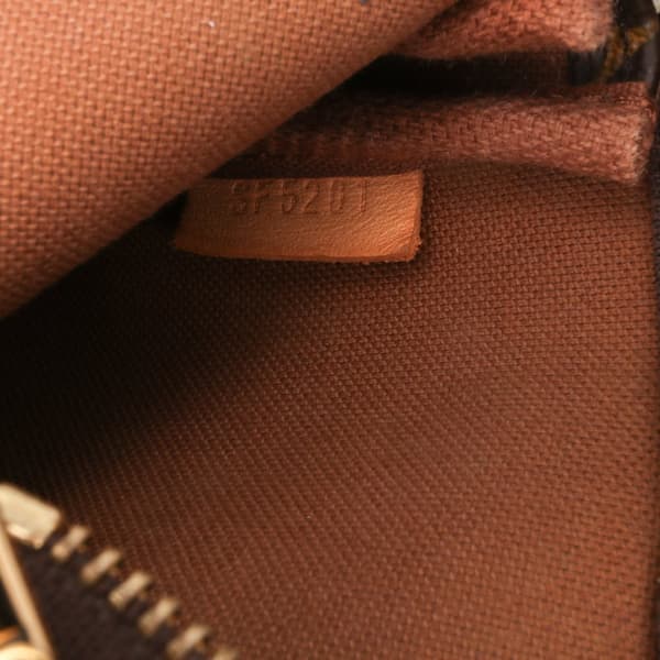Pre-owned Louis Vuitton Monogram Mini Pochette Accessoires Brown