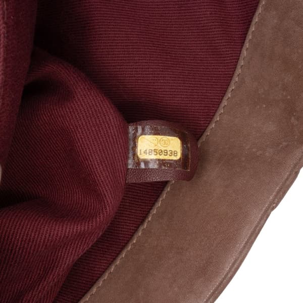 Pre-owned Chanel Jumbo Iridescent Calfskin In The Mix Flap Brown
