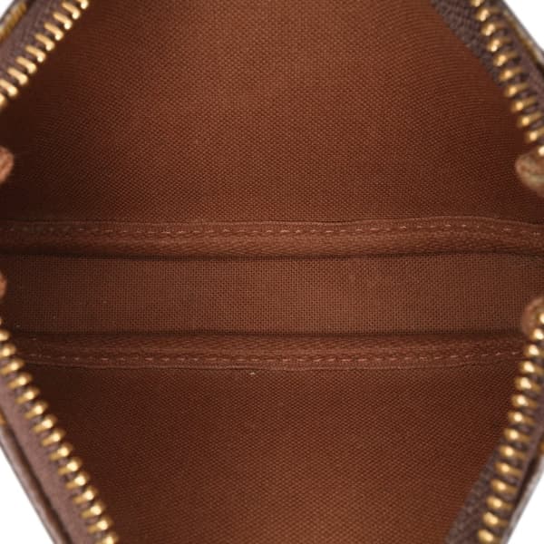 Pre-owned Louis Vuitton Monogram Mini Pochette Accessoires Brown