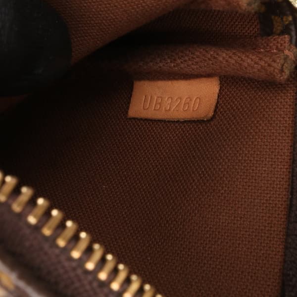 Pre-owned Louis Vuitton Monogram Mini Pochette Accessoires Brown