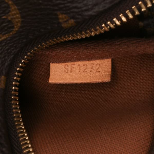 Pre-owned Louis Vuitton Monogram Mini Pochette Accessoires Brown