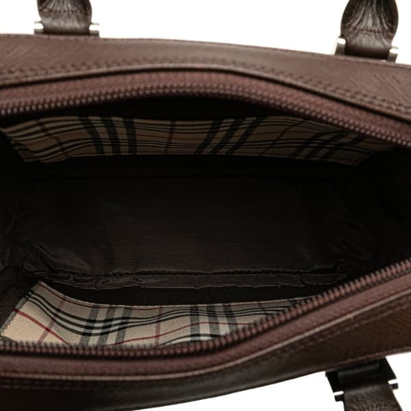 Pre-owned Burberry Leather Handbag Brown