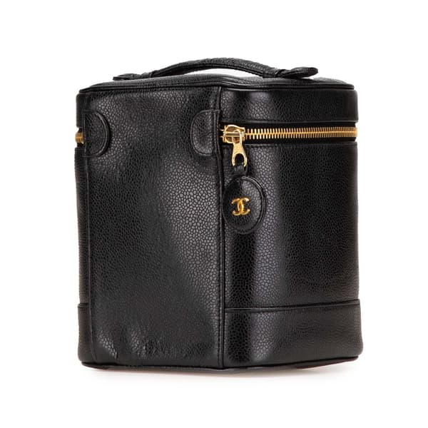 Pre-owned Chanel CC Caviar Vanity Bag Black