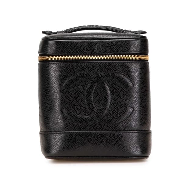 Pre-owned Chanel CC Caviar Vanity Bag Black
