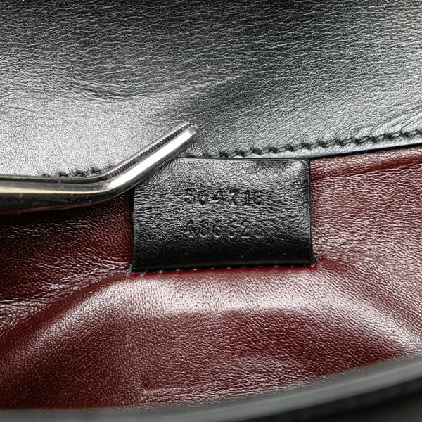 Pre-owned Gucci Mini Leather Zumi Satchel Black