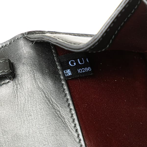 Pre-owned Gucci Mini Leather Zumi Satchel Black