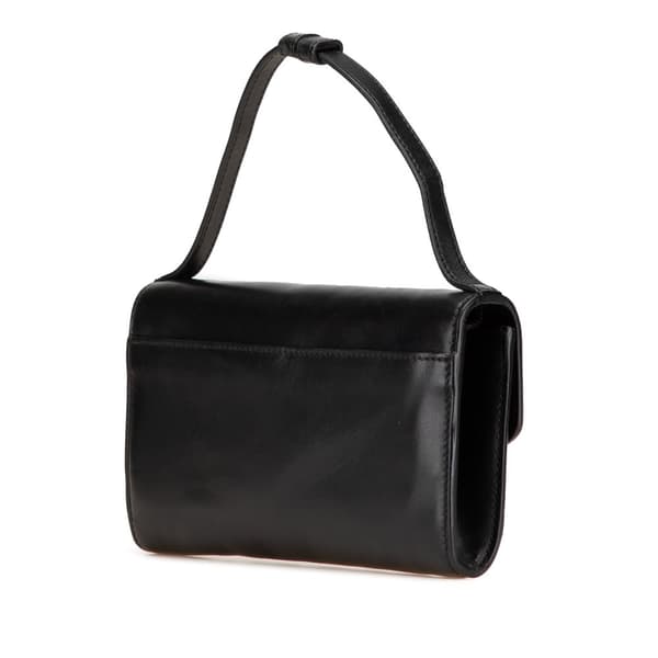Pre-owned Gucci Mini Leather Zumi Satchel Black
