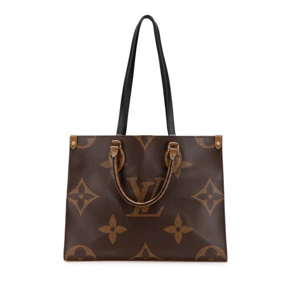 Pre-owned Louis Vuitton Monogram Giant OnTheGo MM Brown