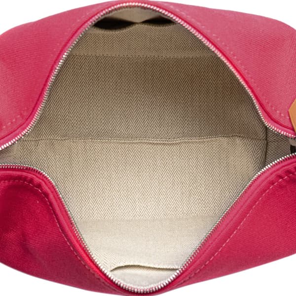 Pre-owned Hermès Small Toile Bride A Brac Pink