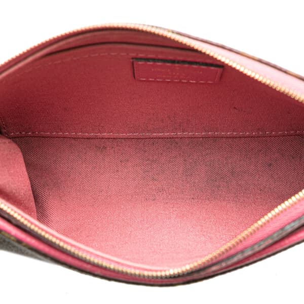 Pre-owned Louis Vuitton Monogram Pallas Clutch Brown