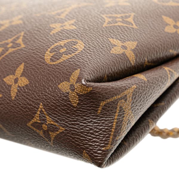 Pre-owned Louis Vuitton Monogram Pallas Clutch Brown