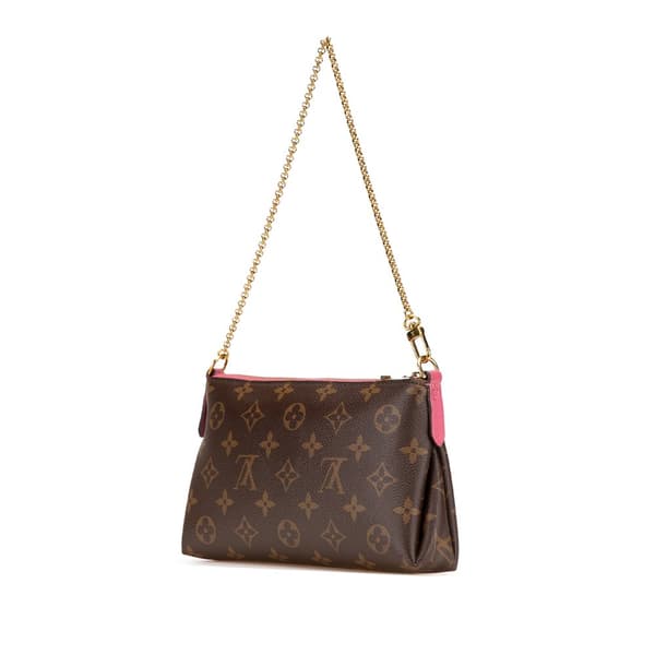 Pre-owned Louis Vuitton Monogram Pallas Clutch Brown