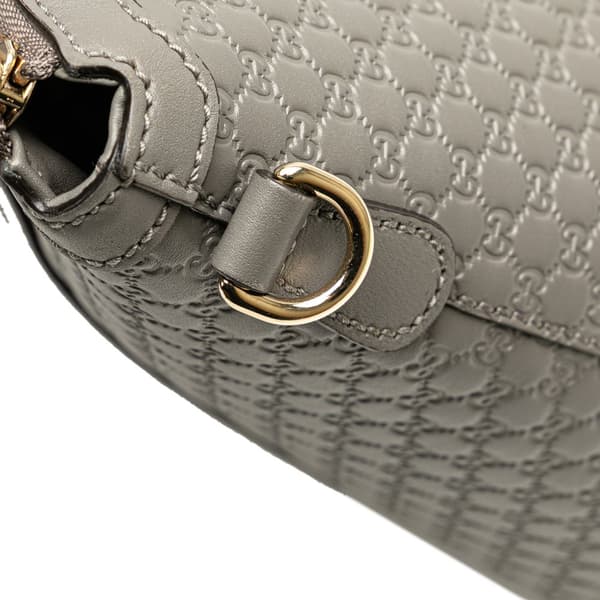 Pre-owned Gucci Small Microguccissima Joy Satchel Gray