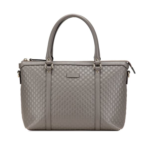 Pre-owned Gucci Small Microguccissima Joy Satchel Gray