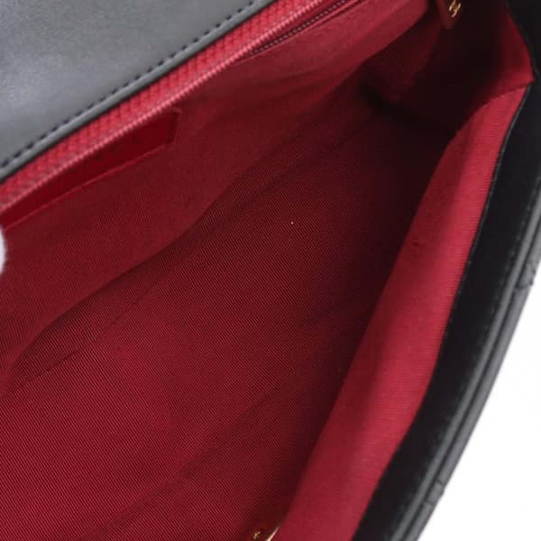 Pre-owned Chanel Medium Lambskin In The Loop Flap Black
