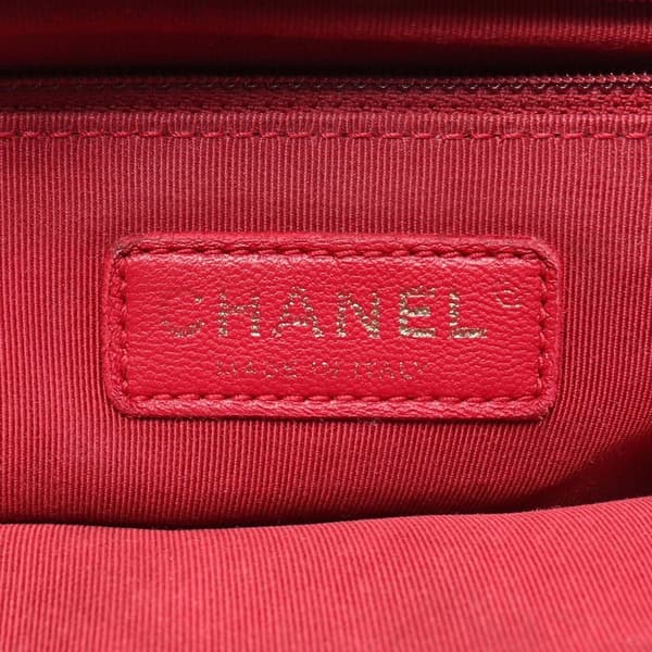 Pre-owned Chanel Medium Lambskin In The Loop Flap Black