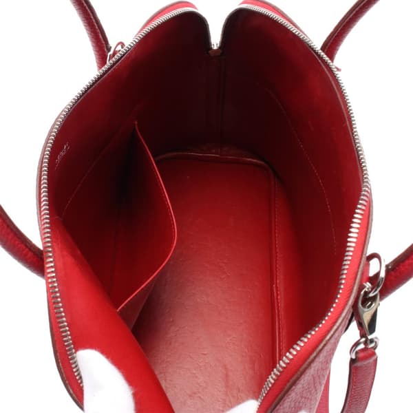 Pre-owned Hermès Fjord Bolide 35 Red