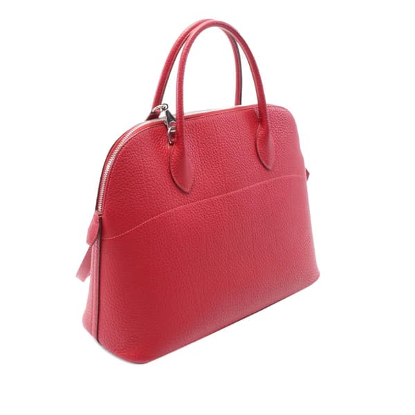 Pre-owned Hermès Fjord Bolide 35 Red