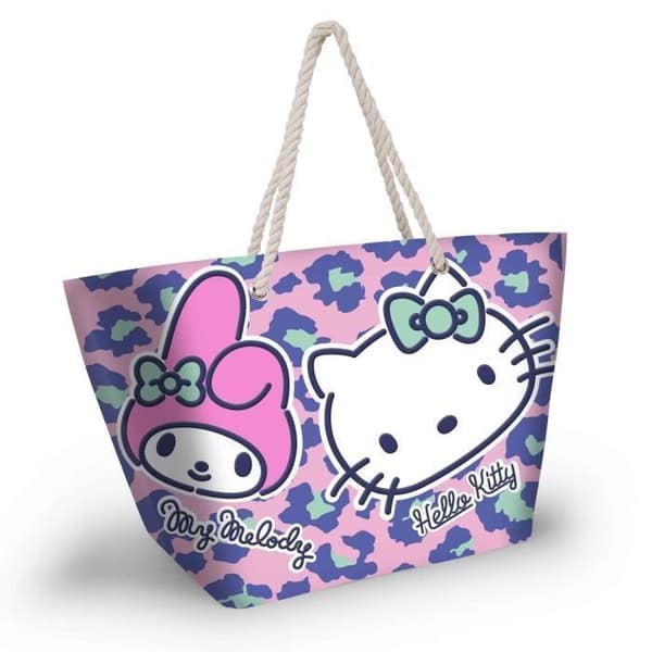 Strandväska - Hello Kitty - Safari - Rosa - One size - Dimensioner 17x52x37 cm