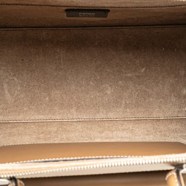Pre-owned Fendi Zucca Canvas Soft Trunk Satchel Brown