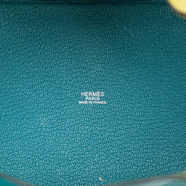 Pre-owned Hermès Bicolor Clemence Picotin 18 Blue