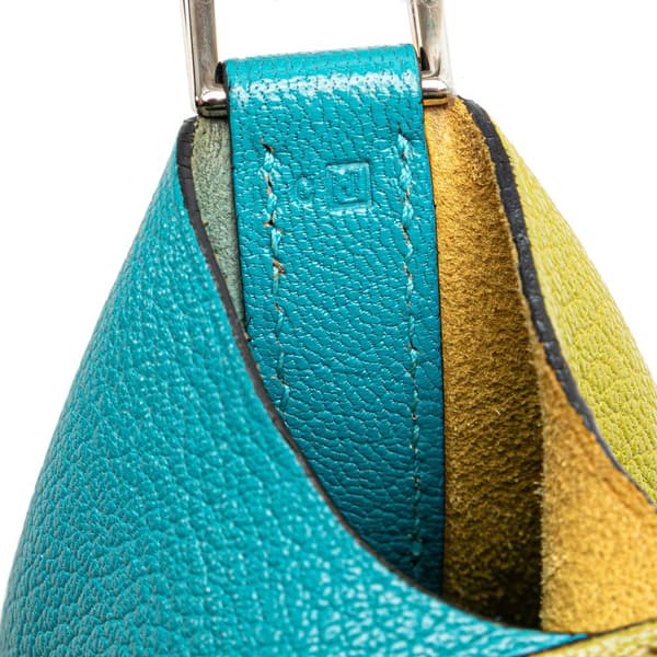 Pre-owned Hermès Bicolor Clemence Picotin 18 Blue