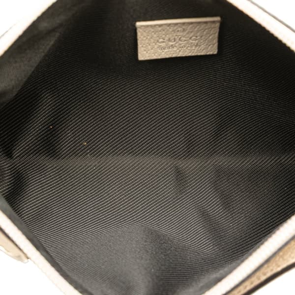 Pre-owned Gucci GG Canvas Abbey D Ring Pochette Brown
