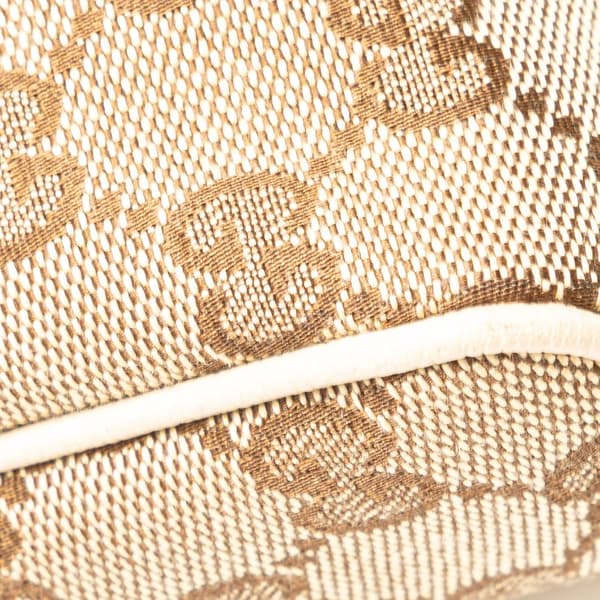 Pre-owned Gucci GG Canvas Abbey D Ring Pochette Brown