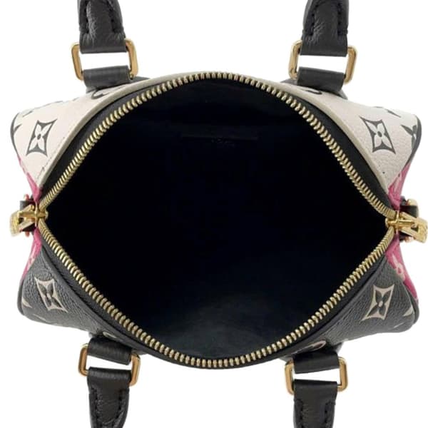 Pre-owned Louis Vuitton Tricolor Monogram Empreinte Speedy Bandouliere 20 Black