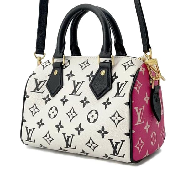 Pre-owned Louis Vuitton Tricolor Monogram Empreinte Speedy Bandouliere 20 Black
