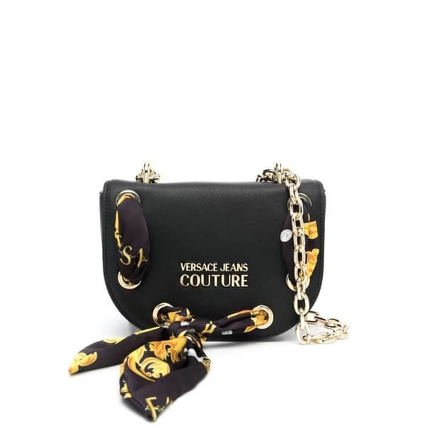 Axelväska - Versace Jeans - Svart - Syntetisk - 20.5x15x5.5 cm - Synligt logo