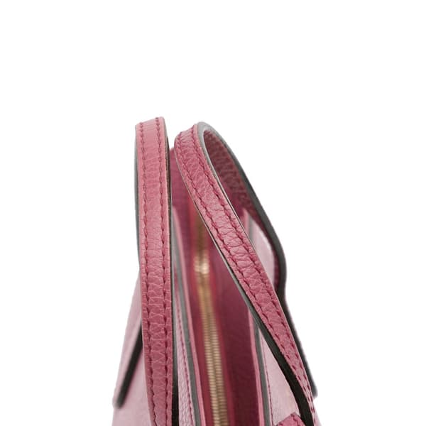 Pre-owned Gucci Mini Leather Swing Satchel Purple