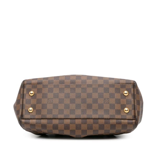 Pre-owned Louis Vuitton Damier Ebene Trevi PM Brown