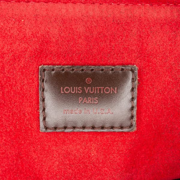 Pre-owned Louis Vuitton Damier Ebene Trevi PM Brown