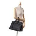 Miniatyrbilde 9 av 10: Pre-owned Hermès Togo Birkin Retourne 35 Black