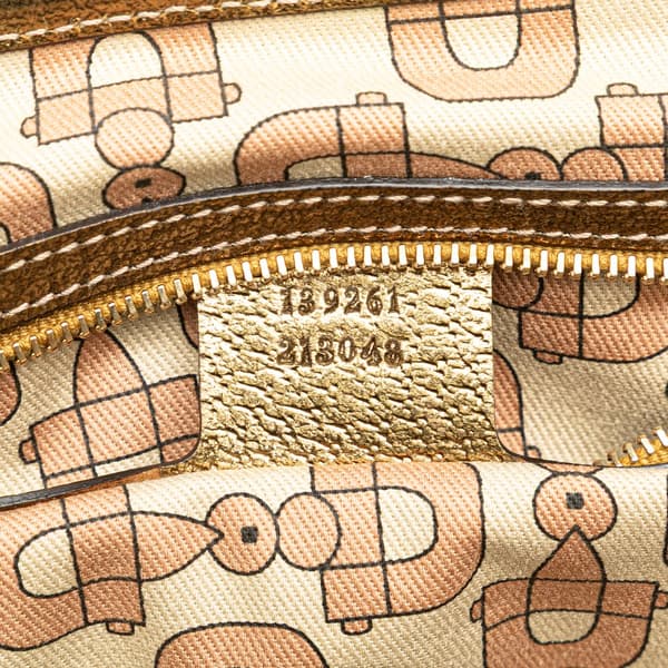 Pre-owned Gucci GG Canvas Jolicoeur Handbag Brown